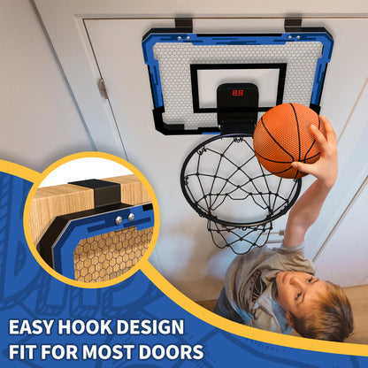 Kids Sports Toys Basketball Balls for Boys Girls 3+ Years - Foldable Wall Hoop